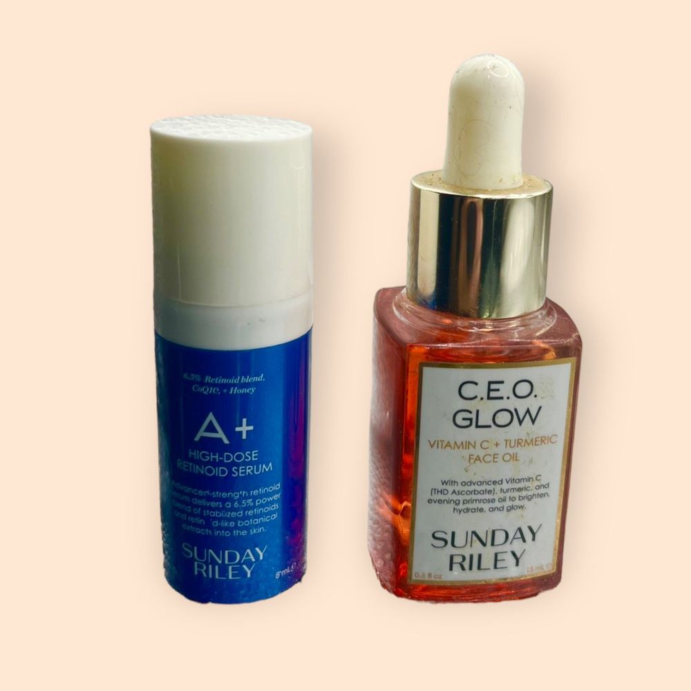 Sunday Riley CEO Glow 0.5 fl oz & A+ High Dose Retinoid Serum 0.27 fl oz